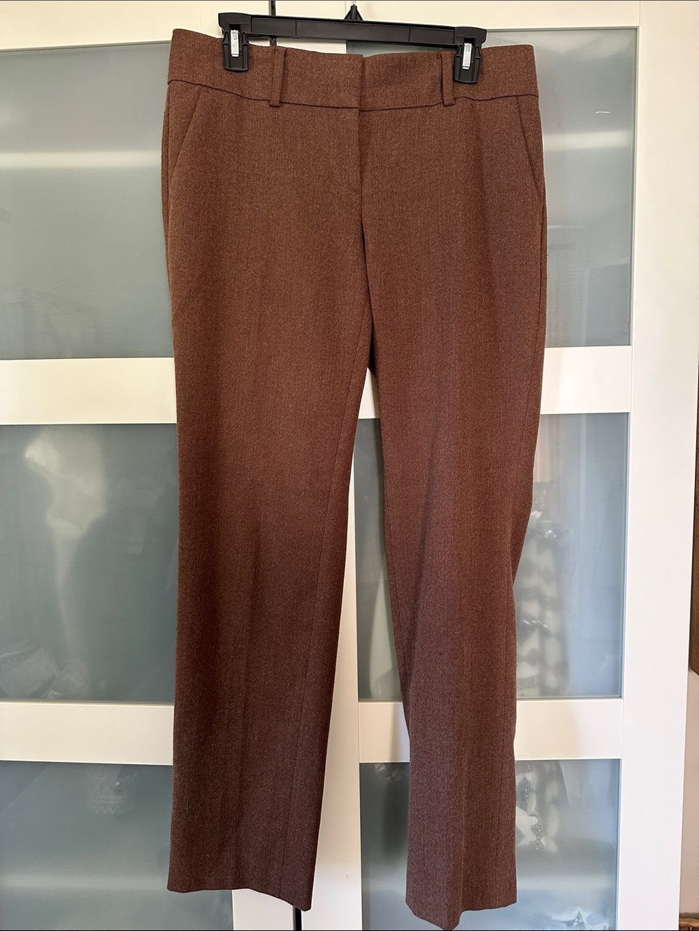 LOFT Women's Brown Dress Pants - Tailored Straight Leg